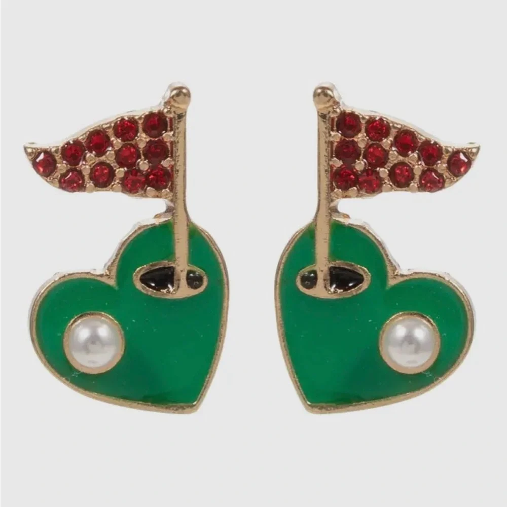 Golf Earrings - Picture 1 of 2
